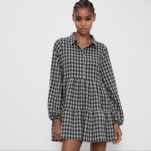 Plaid mini dress- PRICE FIRM